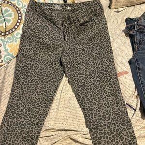 Cheetah print jeggings SO